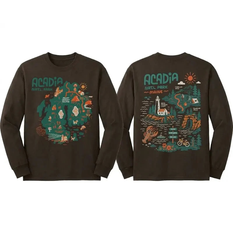 Acadia National Park Long-Sleeve Shirt: 9 Designs for Every Season