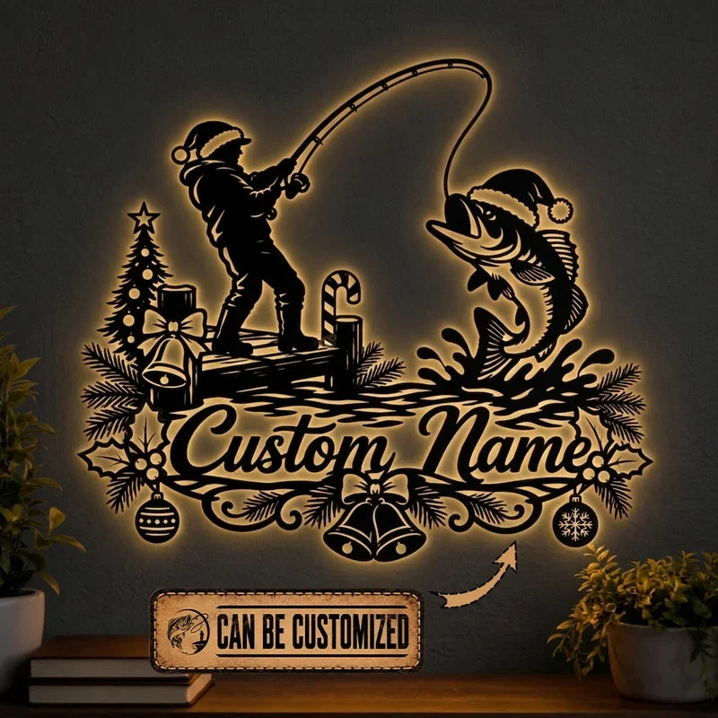 Personalized LED Wall Art: Fishing & Hunting Designs