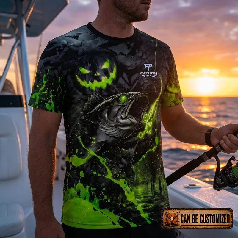 Halloween Gifts for Anglers: Personalized with Their Name & Lake