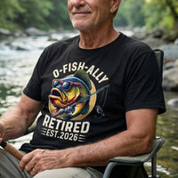 0 Fish Ally Retired Funny Fishing T-Shirt