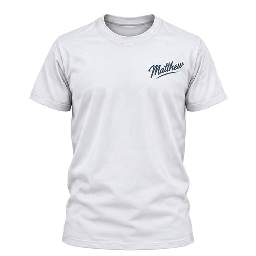 Personalized Matthew 4:19 Fishers of Men Christian Fishing T-Shirt