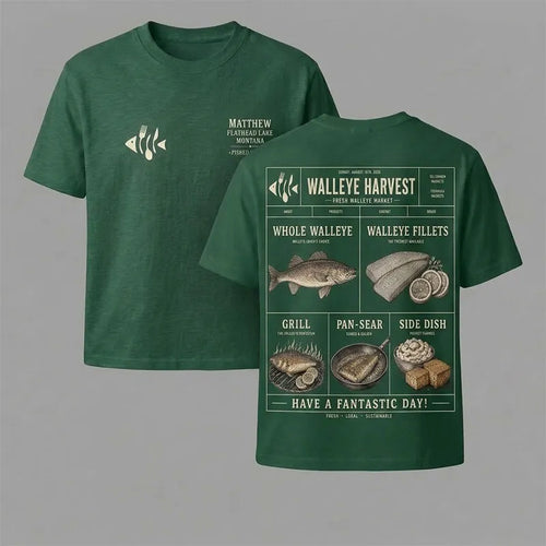 Walleye Fishing Fresh Local Sustainable T-Shirt