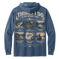 Things I Do in My Spare Time Fishing Hooded Long Sleeve Shirt