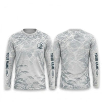 Personalized Underwater Fishing Water Ripple Long Sleeve Shirt