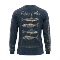 Personalized Fathom Threads Fishers of Men Christian Fishing Long Sleeve Shirt