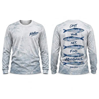 Personalized Cast Your Net Find Abundance Long Sleeve Shirt