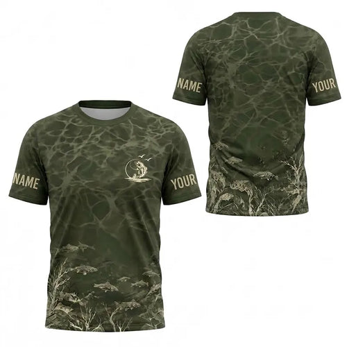 Personalized Underwater Fishing Water Ripple T-Shirt