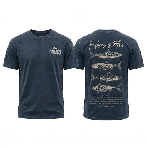 Personalized Fathom Threads Fishers of Men Christian Fishing T-Shirt