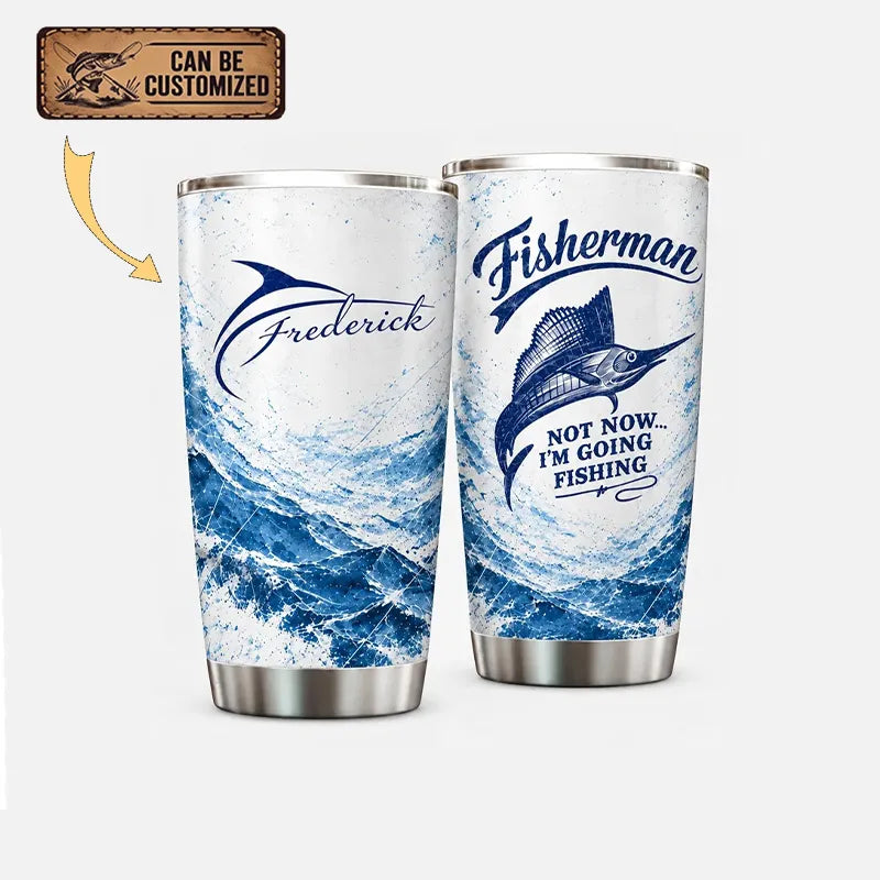 Blue Marlin Fisherman Ocean Fishing 20oz Tumbler