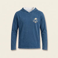 Personalized Vintage Bass Fishing Graphic Hooded Long Sleeve Shirt