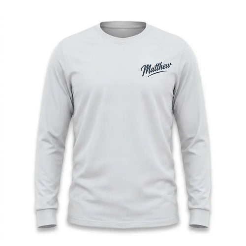 Personalized Matthew 4:19 Fishers of Men Christian Fishing Long Sleeve Shirt