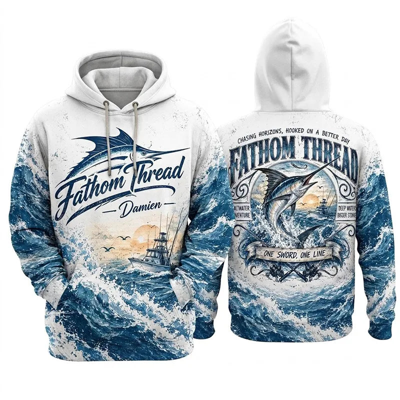 Fathom Thread Marlin Saltwater Adventure Hoodie