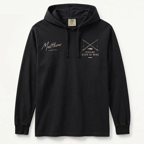 Things I Do in My Spare Time Fishing Hooded Long Sleeve Shirt