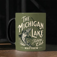 Personalized The Michigan Lake Fishing Club Ceramic Mug