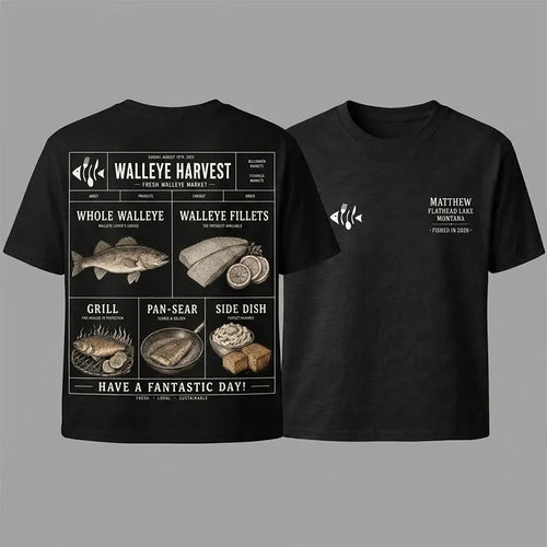 Walleye Fishing Fresh Local Sustainable T-Shirt