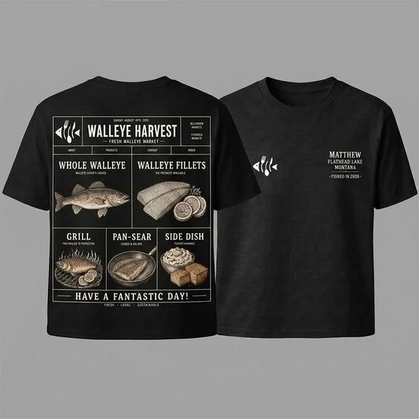 Walleye Fishing Fresh Local Sustainable T-Shirt