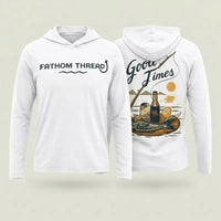 Fathom Threads Good Times Fishing Hooded Long Sleeve Shirt