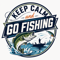 Keep Calm and Go Fishing Graphic Tee – Outdoor Adventure Shirt
