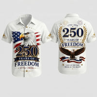250 Years of Freedom American Eagle Hawaiian Shirt