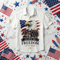 250 Years of Freedom American Eagle Hawaiian Shirt