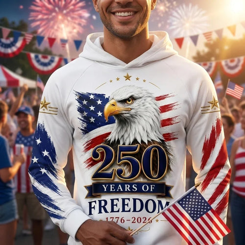 250 Years of Freedom American Eagle Hoodie