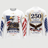 250 Years of Freedom American Eagle Long Sleeve Shirt