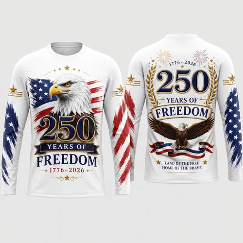 250 Years of Freedom American Eagle Long Sleeve Shirt