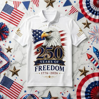 250 Years of Freedom American Eagle Polo Shirt