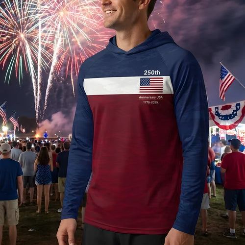 250th Anniversary USA 1776-2026 Fishing Hoodie