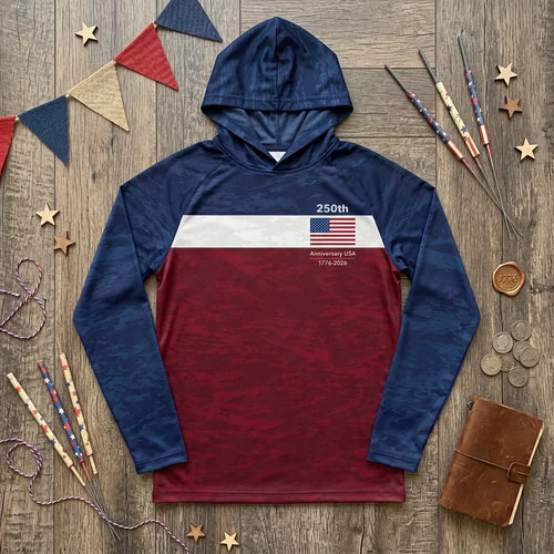 250th Anniversary USA 1776-2026 Fishing Hoodie