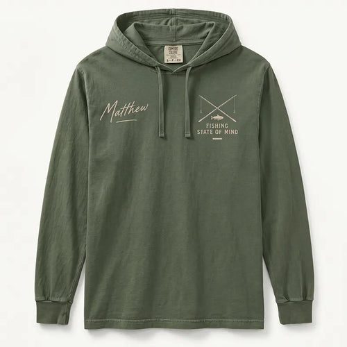 Things I Do in My Spare Time Fishing Hooded Long Sleeve Shirt