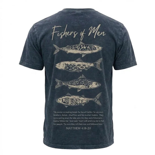 Personalized Fathom Threads Fishers of Men Christian Fishing T-Shirt