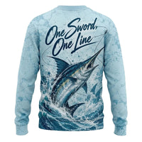 3D Fishing Deep Sea Marlin Ocean Design Sweater