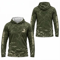 Personalized Underwater Fishing Water Ripple Hooded Long Sleeve Shirt
