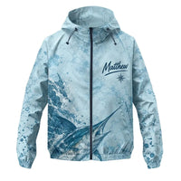 3D Fishing Deep Sea Marlin Ocean Design Windbreaker Jacket