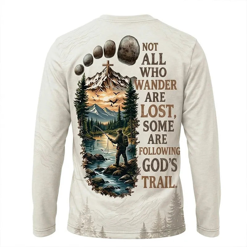Faith Over Mountains Personalized Name Christian Long Sleeve Shirt