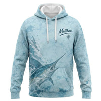 3D Fishing Deep Sea Marlin Ocean Design Hoodie