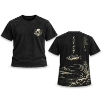 Personalized Vintage Bass Fishing Graphic T-Shirt