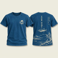 Personalized Vintage Bass Fishing Graphic T-Shirt