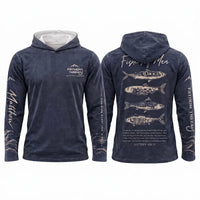 Personalized Fathom Threads Fishers of Men Christian Fishing Hooded Long Sleeve Shirt