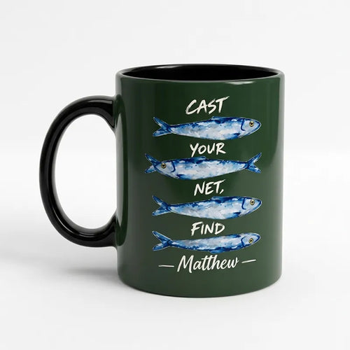 Cast Your Net Find Abundance Matthew Fishing Ceramic Mug