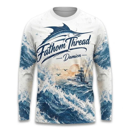 Fathom Thread Marlin Saltwater Adventure Long Sleeve Shirt