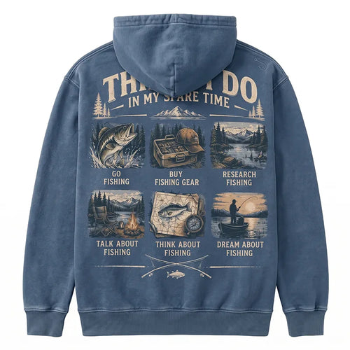 Things I Do in My Spare Time Fishing Hoodie