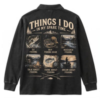 Things I Do in My Spare Time Fishing Polo Long Sleeve Shirt
