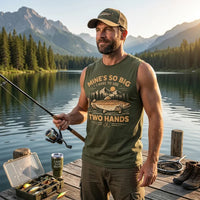 Mines So Big I Have To Use Two Hands Vintage Fishing Tank Top