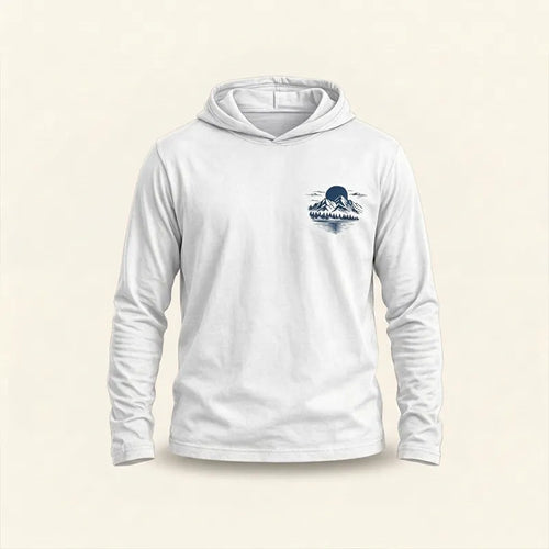 Personalized Vintage Bass Fishing Graphic Hooded Long Sleeve Shirt