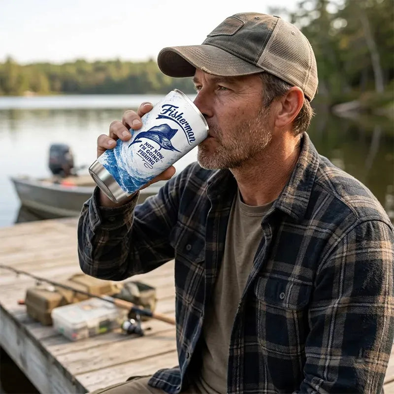 Blue Marlin Fisherman Ocean Fishing 20oz Tumbler