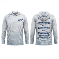 Personalized Cast Your Net Find Abundance Hooded Long Sleeve Shirt