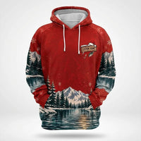 I'd Rather Be Fishing Santa Christmas 3D Hoodie