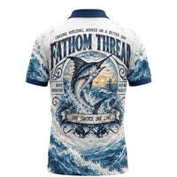 Fathom Thread Marlin Saltwater Adventure Polo Shirt